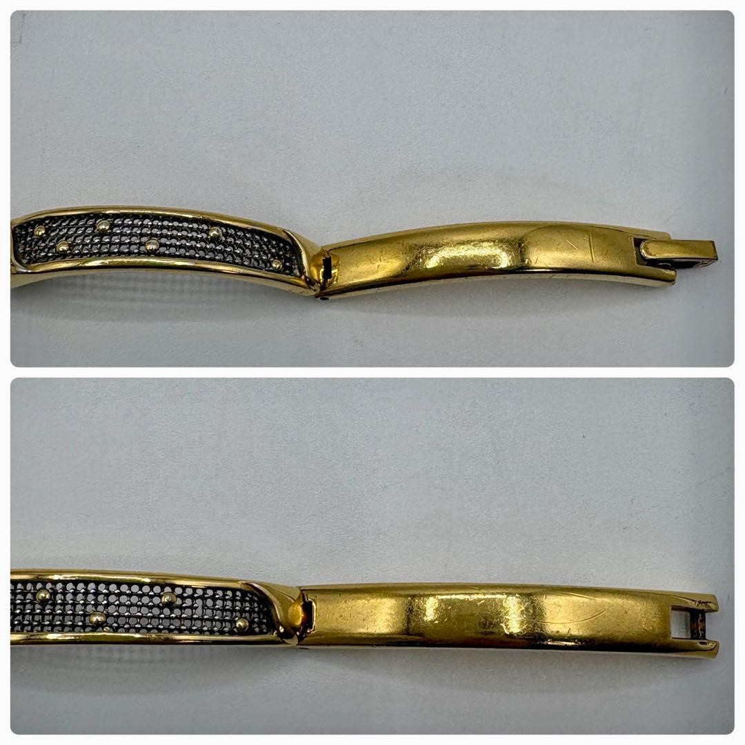 Vintage Seiko 1E20-6120 Ladies Quartz Bangle Watch Oval Roman Dial Two-Tone