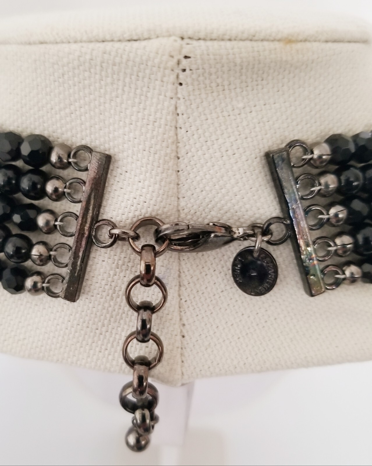 Statement Designer Necklace Appartement a Louer Paris Faceted 5 Strand Beads