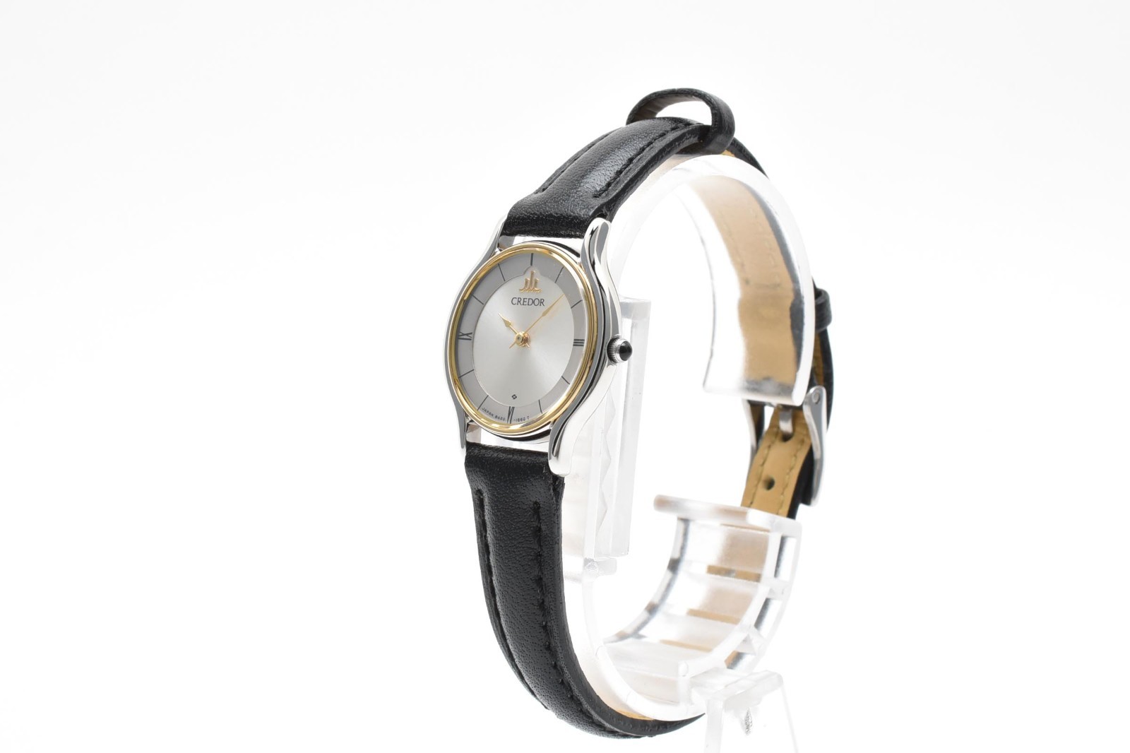 [NEAR MINT] SEIKO CREDOR 8420-0150 Quartz Gold Silver Two-Tone Watch w/Org Band