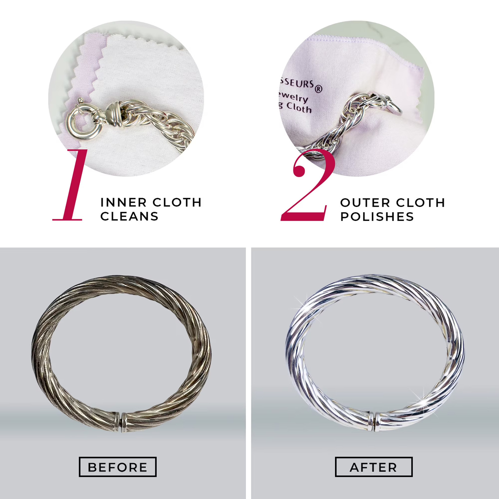 Silver Jewelry Care Cloth Connoisseurs