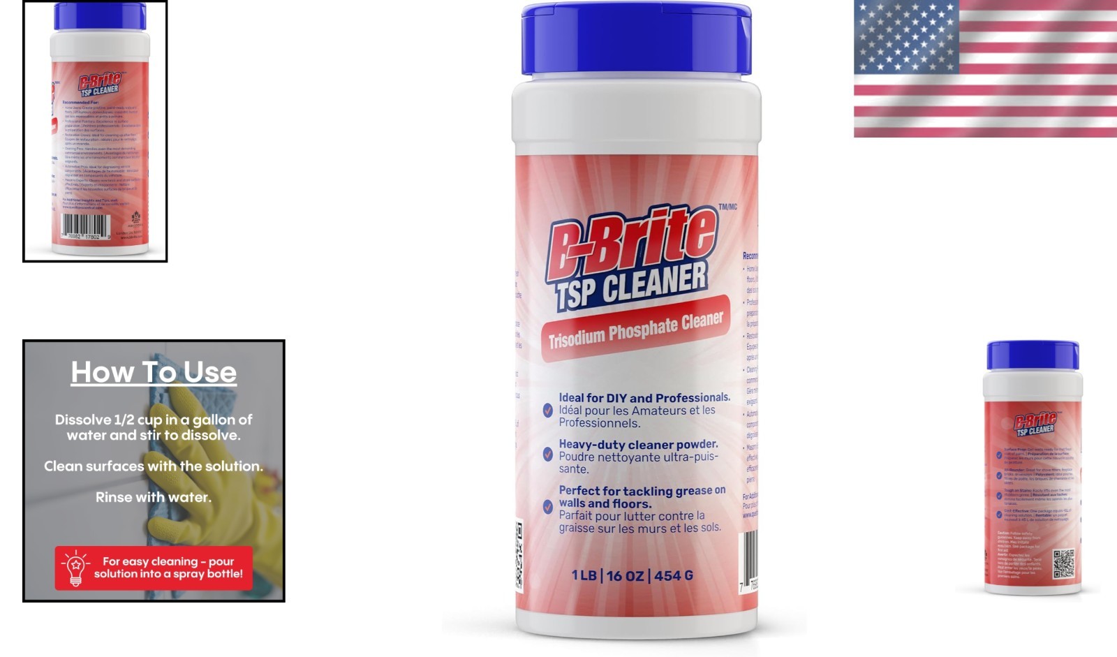 Eco-Friendly TSP Cleaner Powder – 1LB for Walls, Floors, & Automotive Use