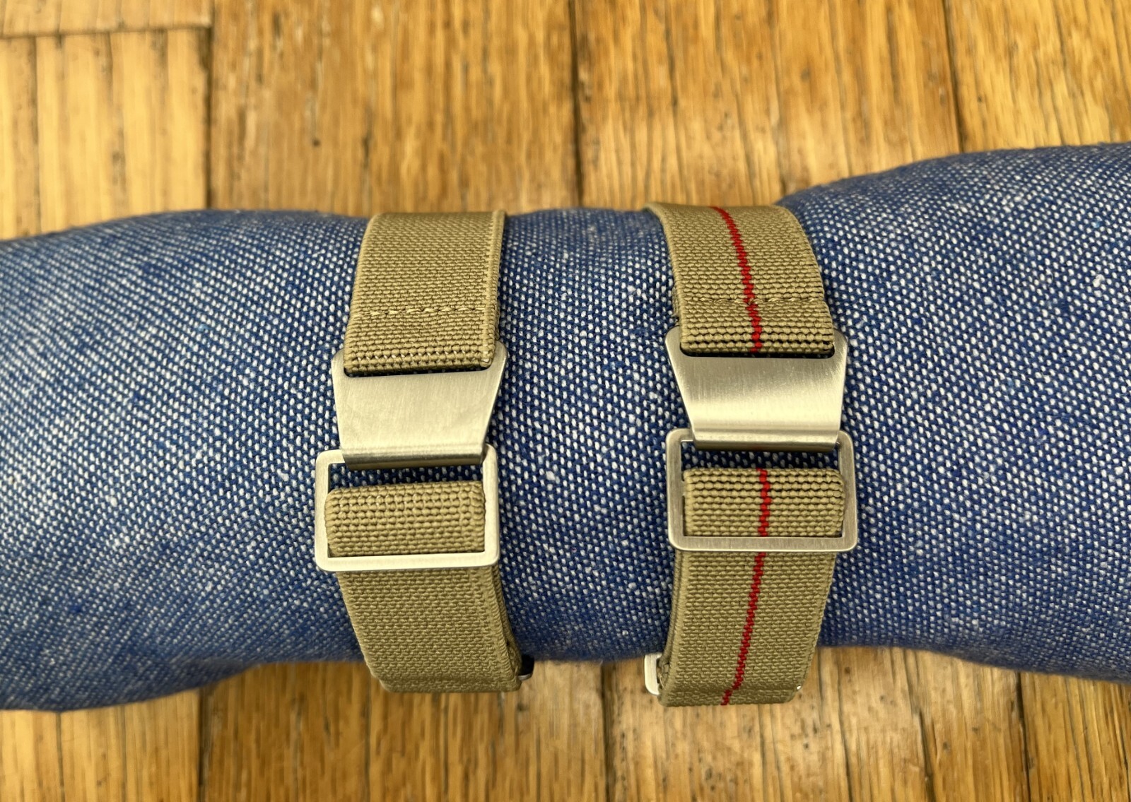 WISCASSET WATCH STRAPS Marine Nationale MN Parachute Elastic Strap (SHIPS FREE)