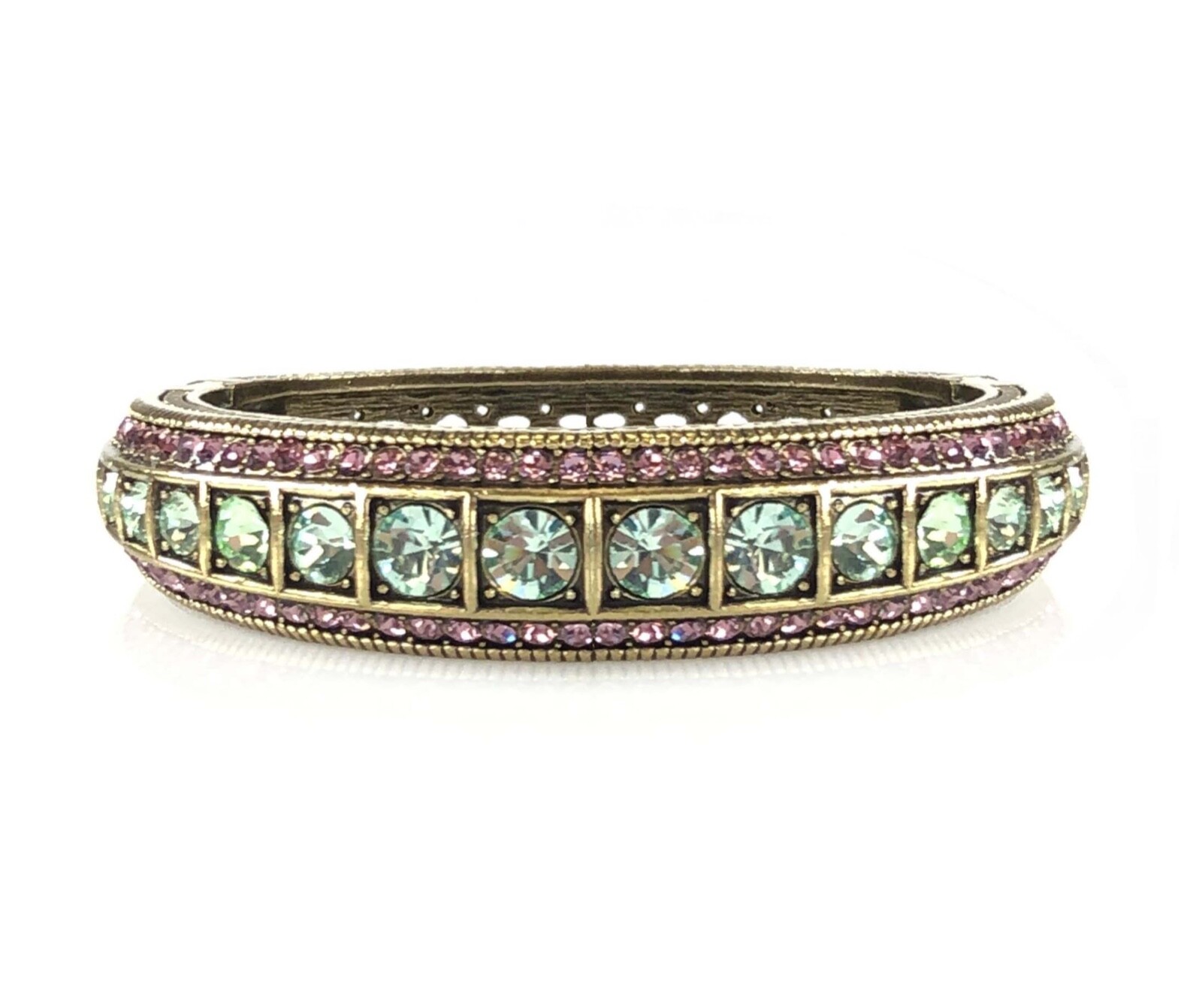 HEIDI DAUS “Everyday Elegance” Crystal Bracelet 2 Piece Set – Chrysolite – NIB