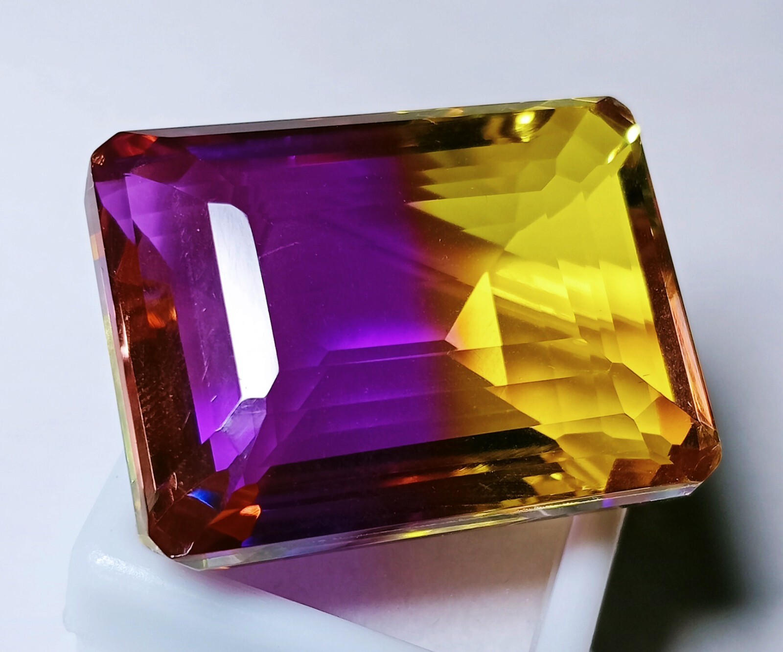 Tourmaline Bi-Colour Emerald Cut 105+ Ct Loose Certified Gemstone