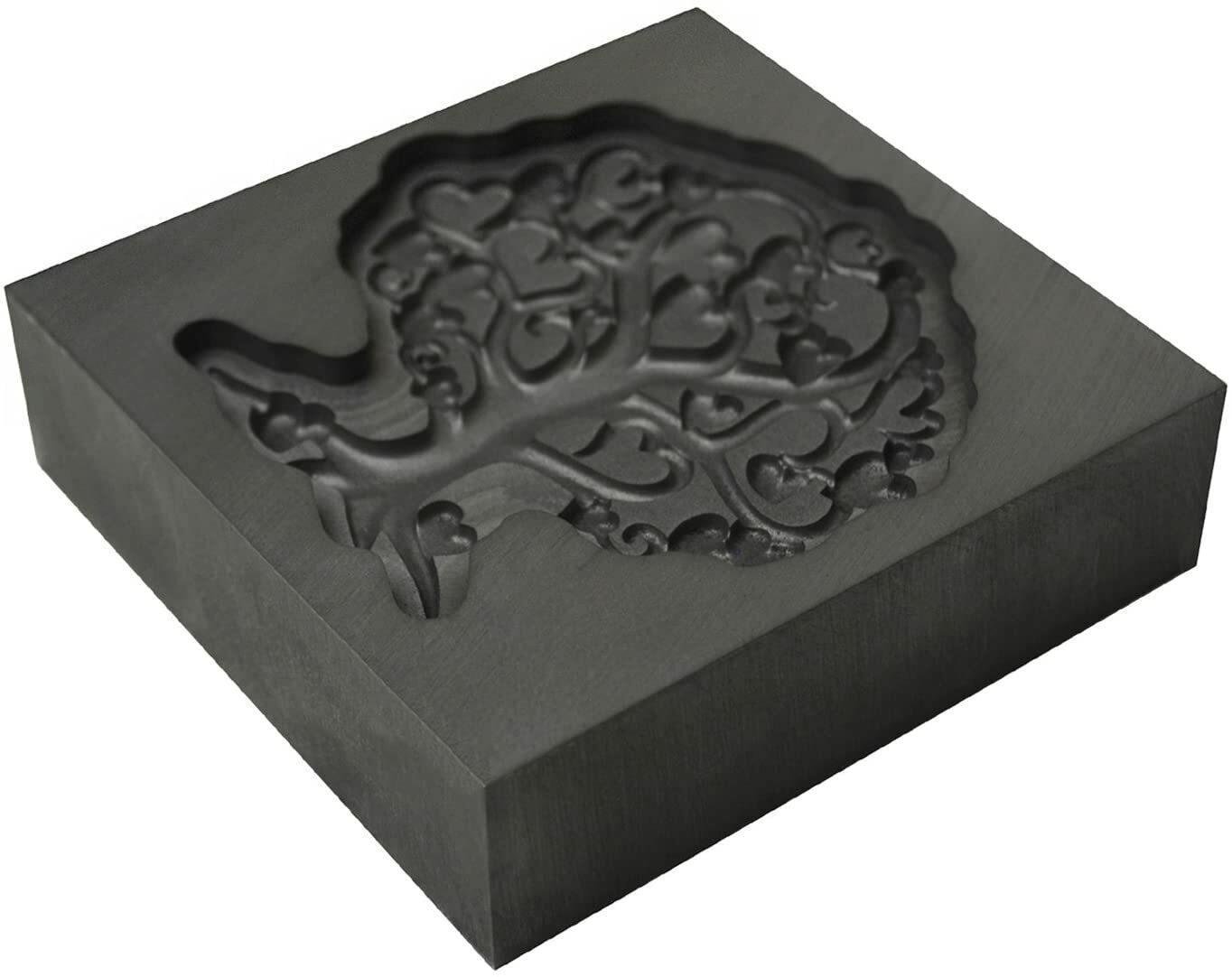 Medium – Tree of Love 3D Graphite Ingot Mold for Precious Metal Casting