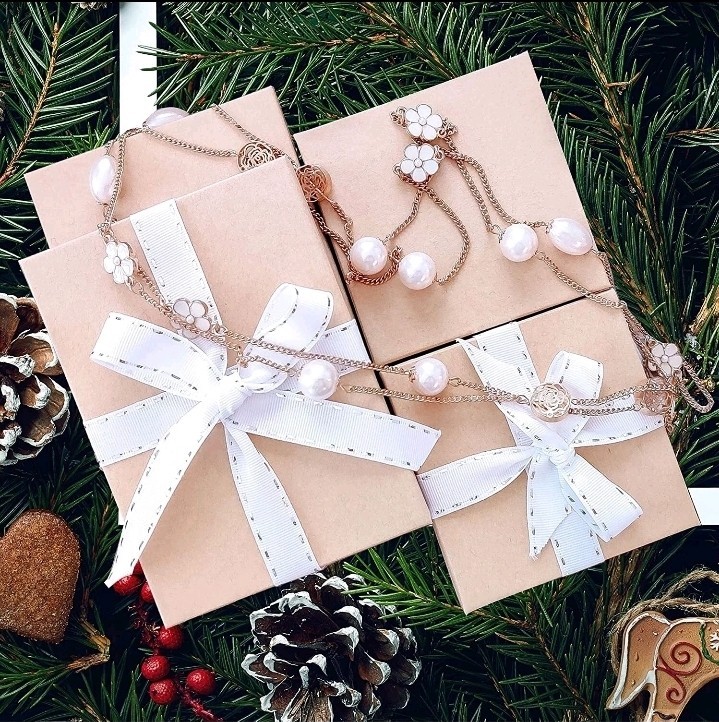 BULK Cardboard Kraft Paper JEWELRY GIFT BOXES Cotton Filled BROWN – for Shipping
