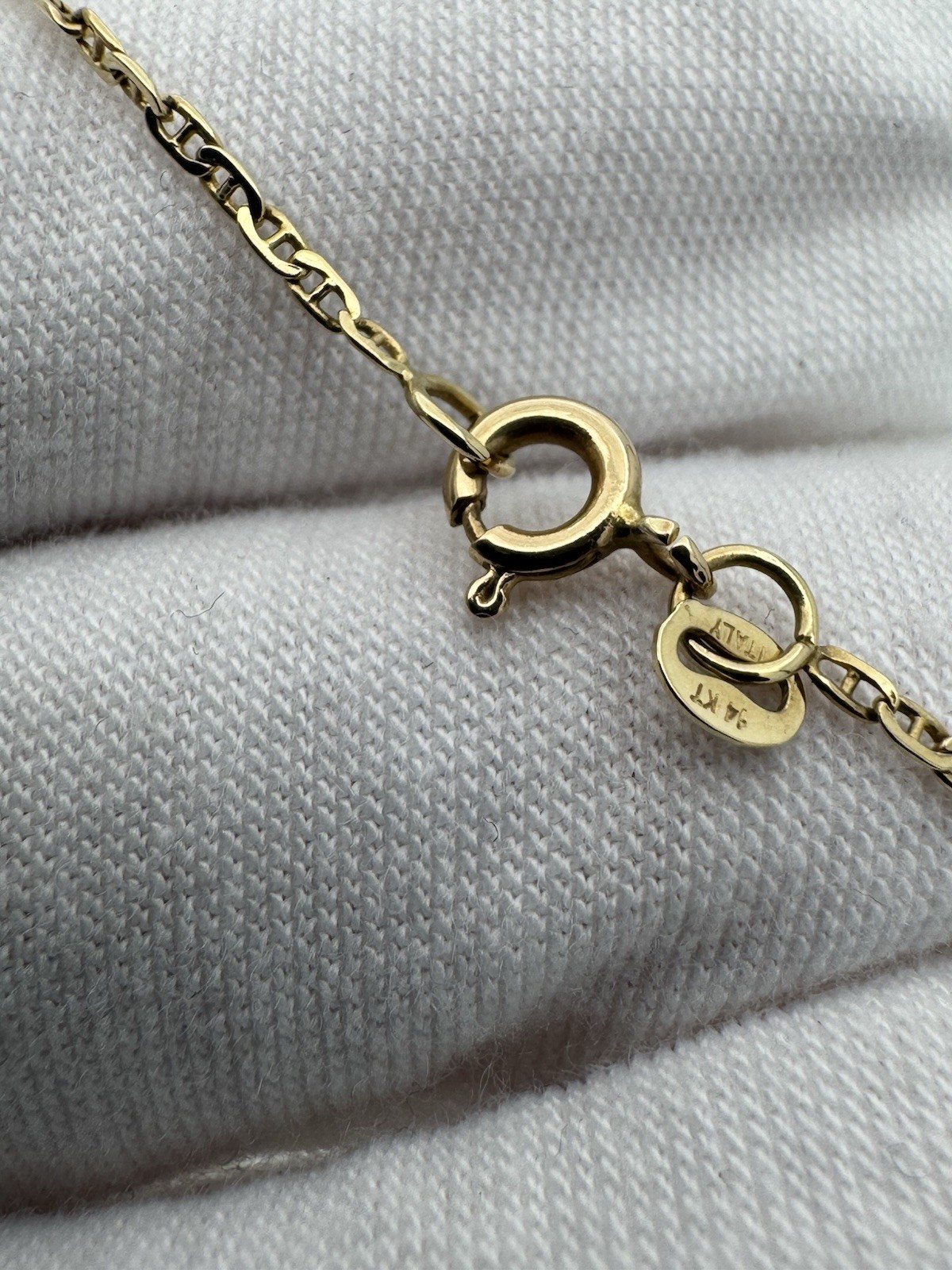 Vintage Gucci Link Chain 14k Yellow Gold Necklace 25”
