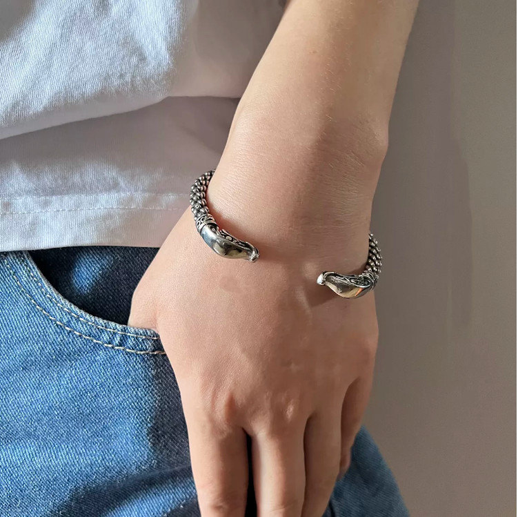 Ragnar Viking Bracelet | Norse Armring | Nordic Dragon | Gothic | Viking Jewelry