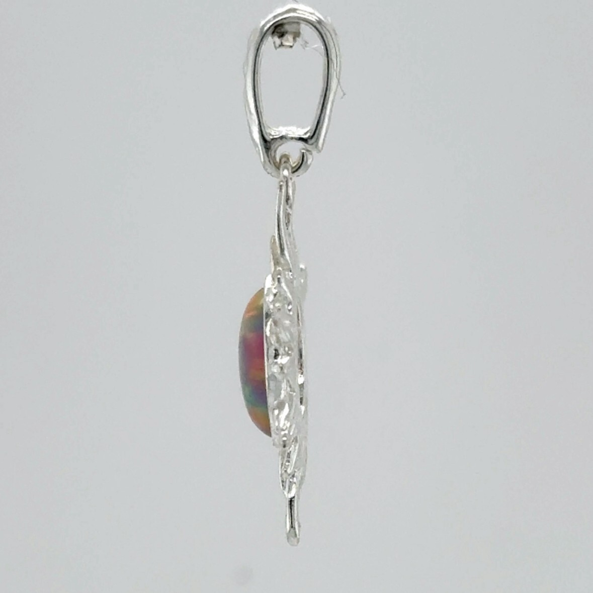 Purple FIRE OPAL Sun Pendant – 925 STERLING SILVER #124e