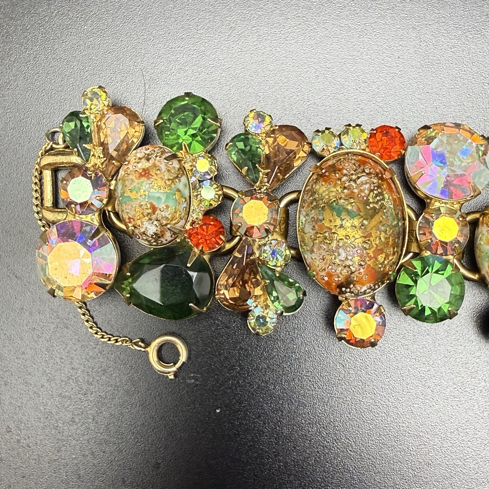 Vintage Juliana D&E Stipple Easter Egg Bracelet Brooch Clip Earrings Book Set