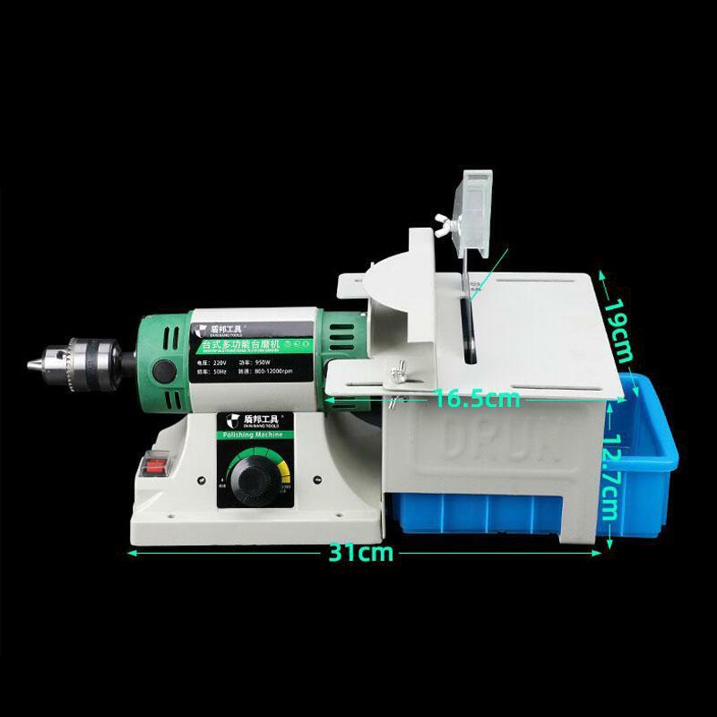 220V 750W Precision Bench Grinding Machine Gem Jewelry Rock Polishing Machine