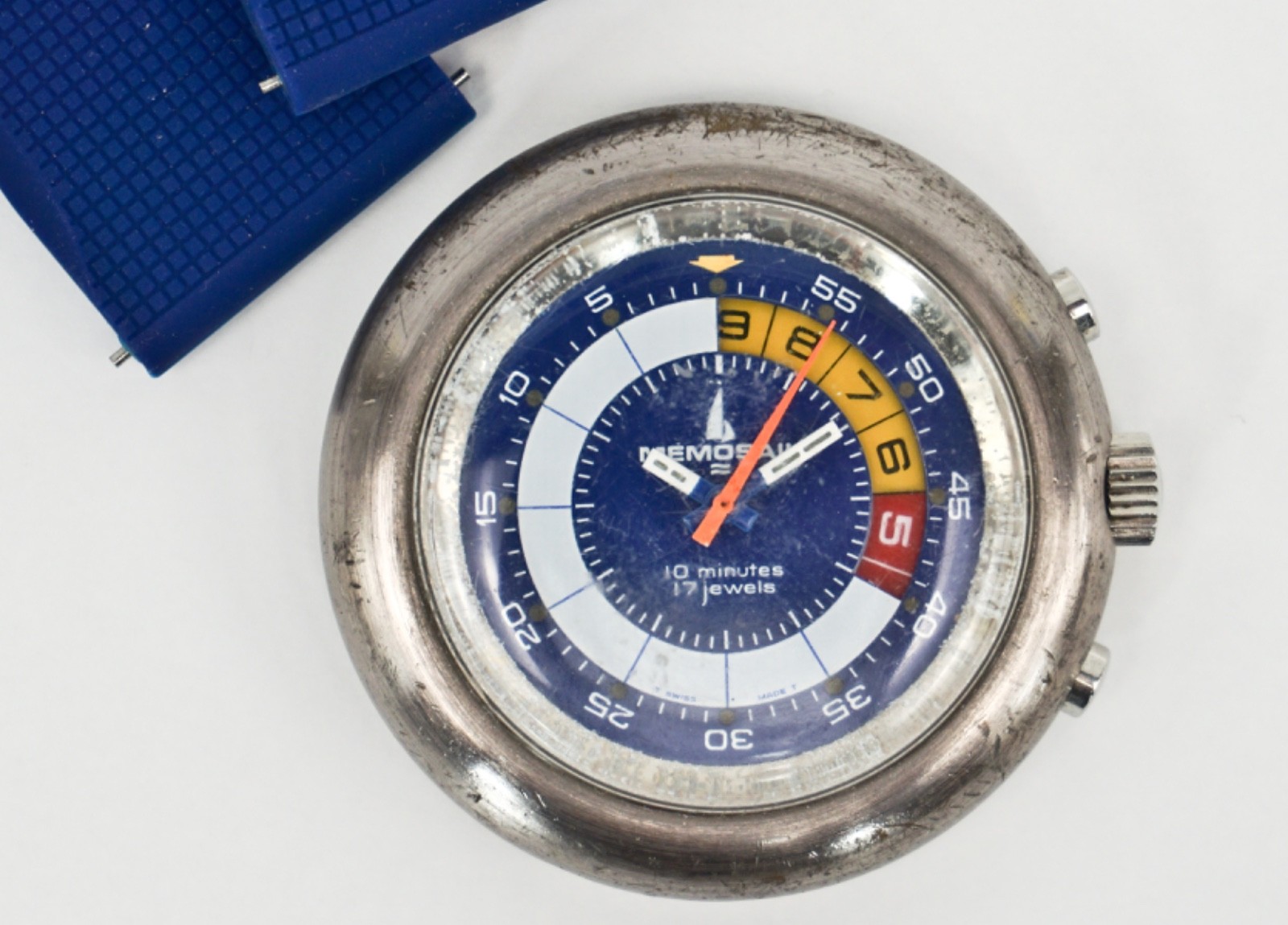 MEMOSAIL Regatta Chrono Watch 10- Minute Yacht 7737 Valjoux 17J *NEEDS SERVICE*
