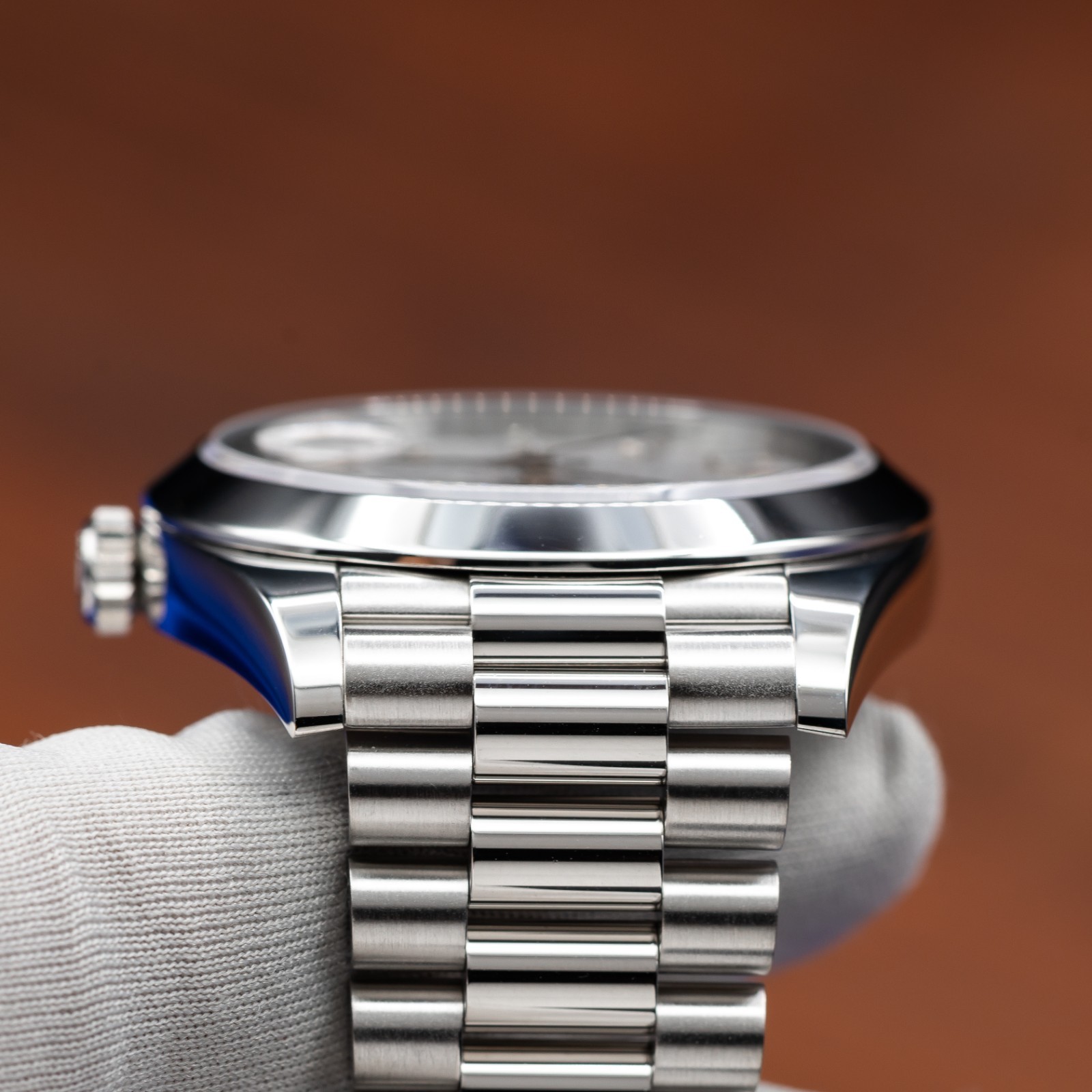 ROLEX Day-Date 40 Platinum President Meteorite Dial 228206