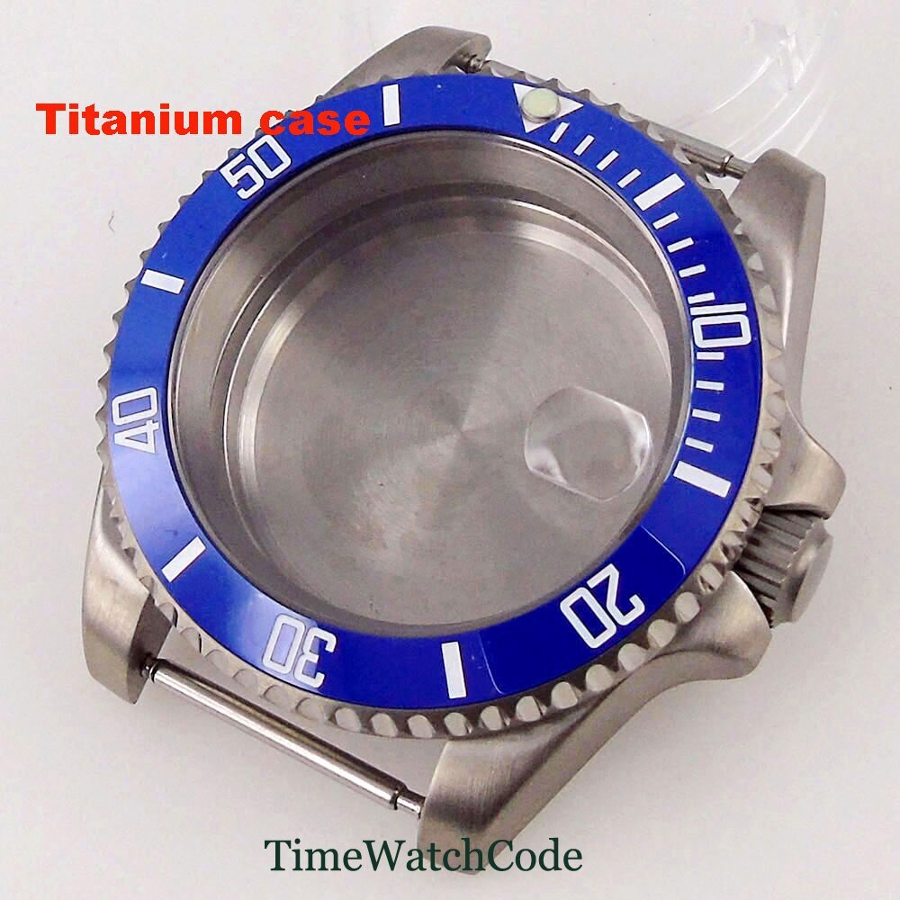 Titanium Watch Case 40mm 200m Waterproof Fit NH35 NH36 ETA2824 PT5000 Movement