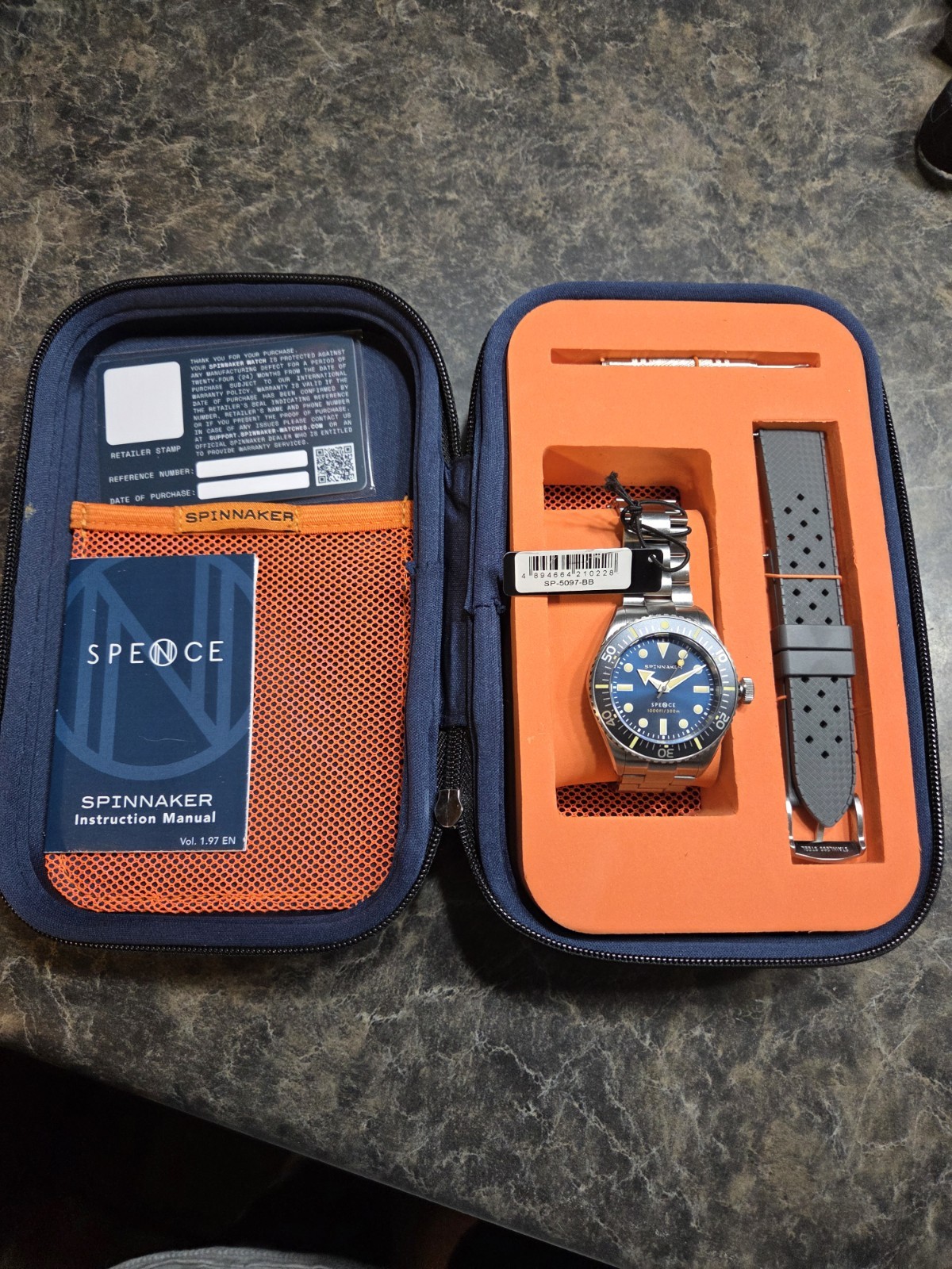 Spinnaker Spence 300 Stainless Steel 40mm Japanese Automatic Wristwatch SP-5097-