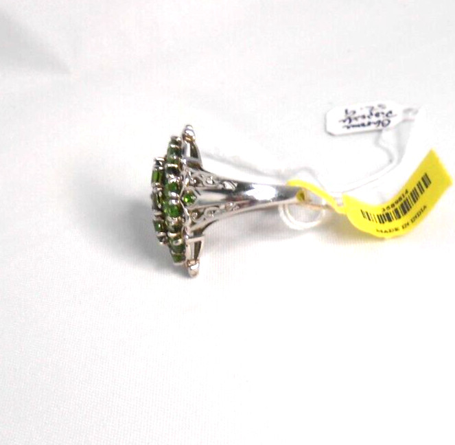 Chrome Diopside Ring in Platinum Over Sterling Silver (Size 9.0) 3.0 ctw