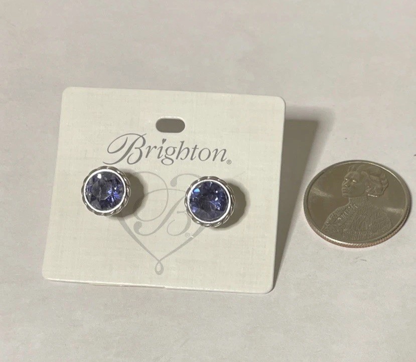 Brighton IRIS Earrings Violet Tanzanite Boho Style JA173J NWT List $34