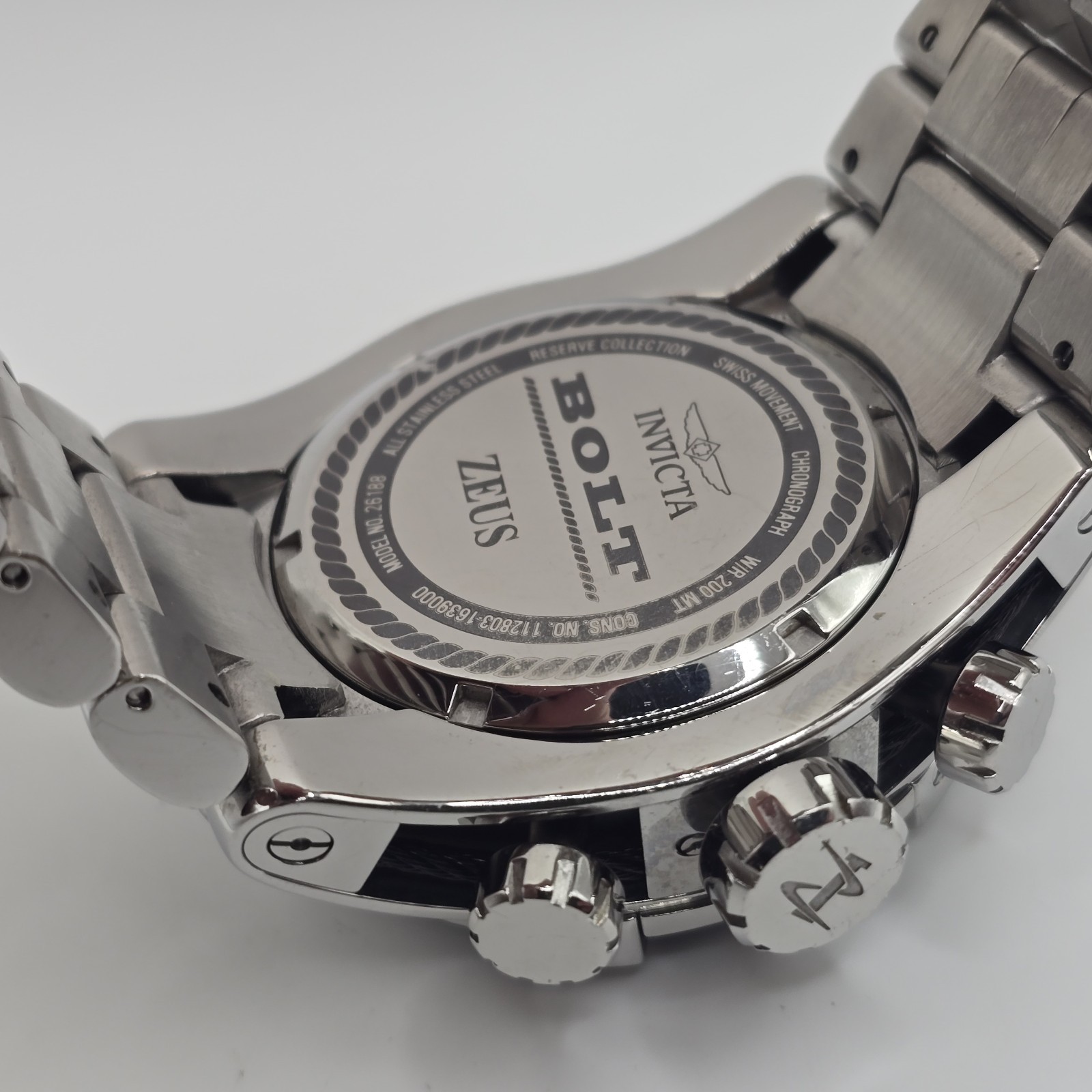 Invicta Reserve Bolt Zeus Chronograph Men’s Watch 53mm 26188 Swiss Made