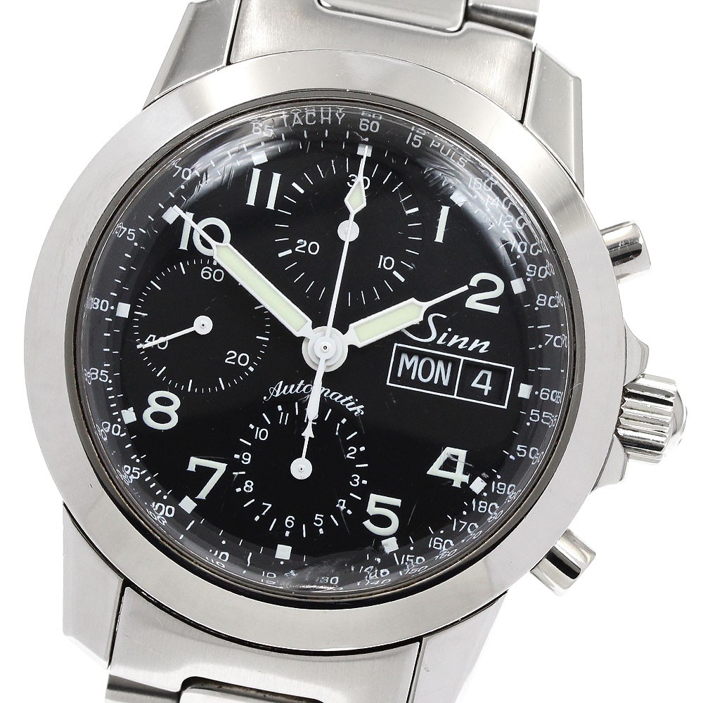 Sinn 103.B.AUTO.POL.TY Chronograph day date black Dial Automatic Men’s_938359