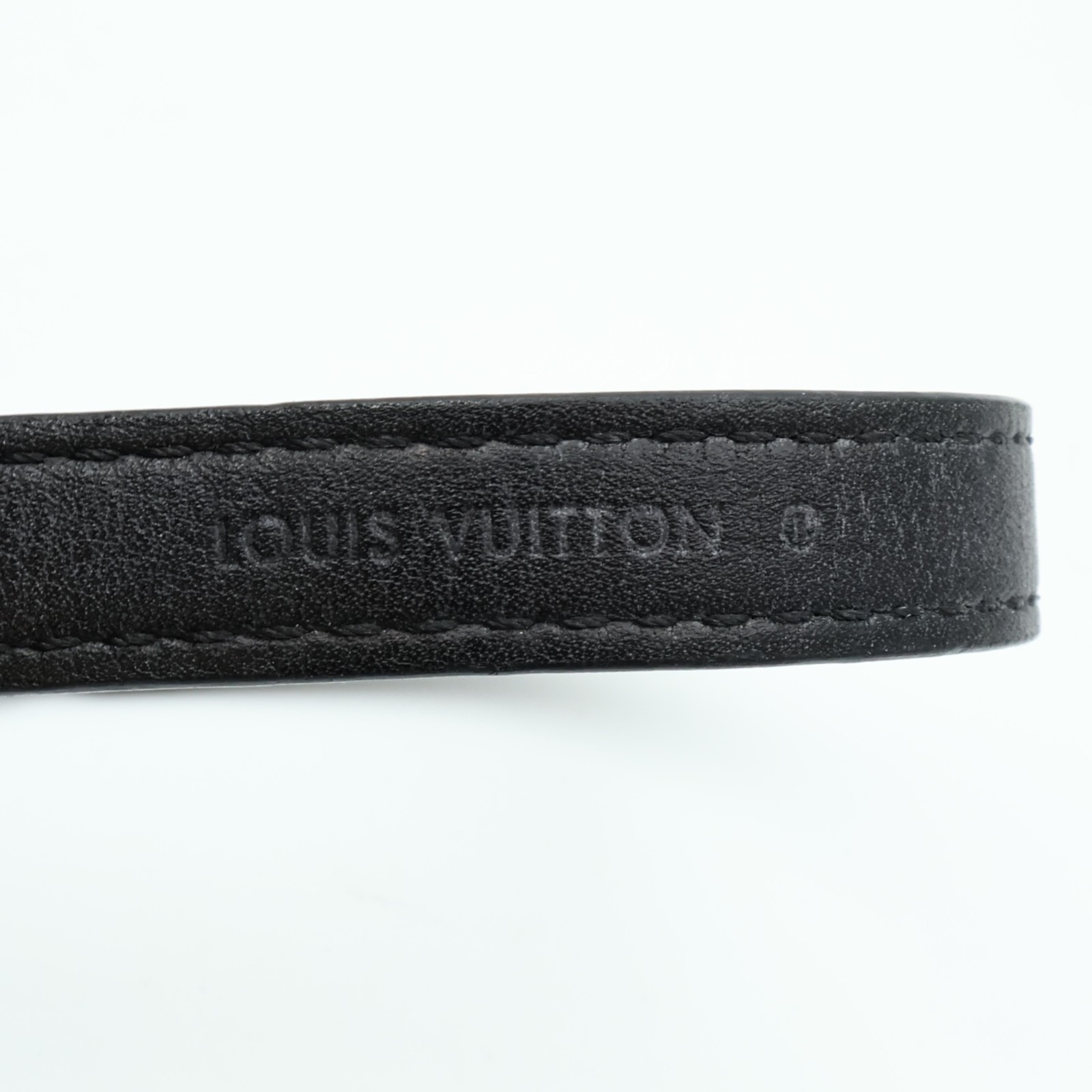 LOUIS VUITTON LV SHW Sign It Bracelet M6616E Damier Graphite Black