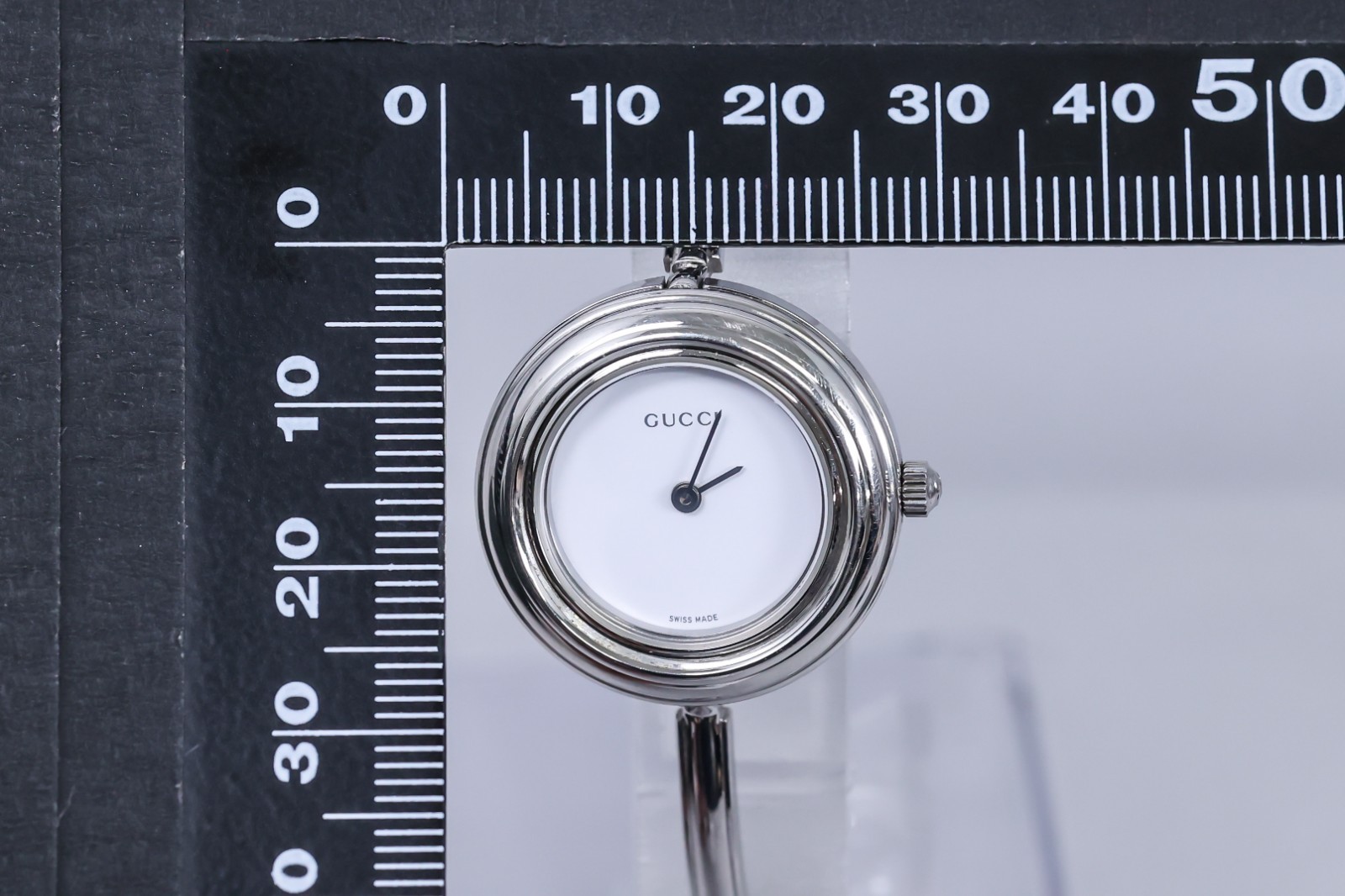 *Full Set ! Silver* Vintage GUCCI Change Bezel 12 Colors 11/12.2L Quartz Women’s