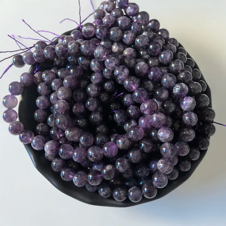 10 Strand Natural Amethyst Stone Round Spacer Loose Beads 10mm Jewelry SWC0