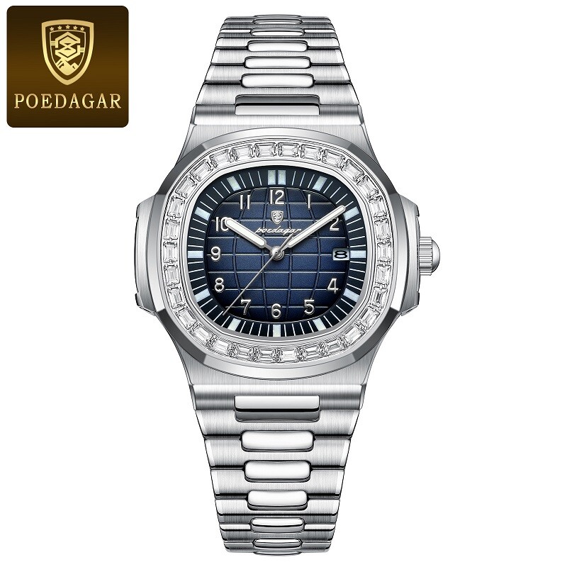Luxury Business Men’s Quartz Watch 3Bar Waterproof Luminous Date Stainless Watch