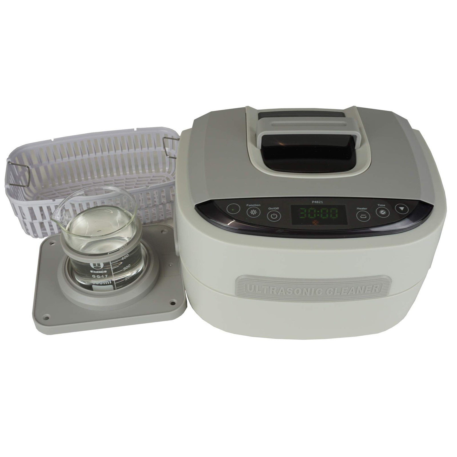 Ultrasonic Cleaner P4821, 2.6Qt/2.5 L, 60W ultrasonic Stack transducer, with …