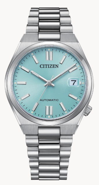 Citizen NJ0200-50L NEW Tsuyosa Automatic Men’s Watch, Silver w/Blue Dial, 37 mm