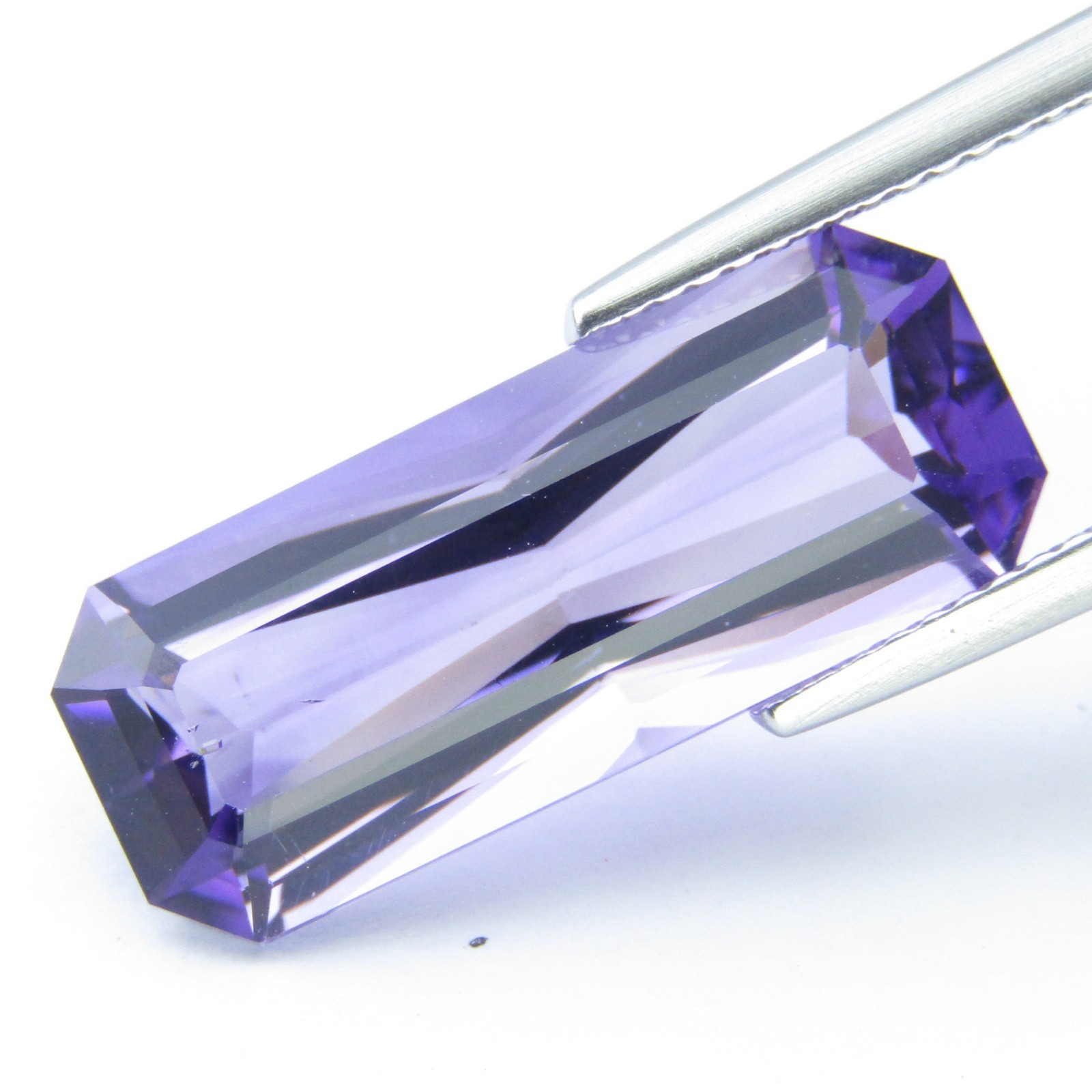 7.83Cts Genuine Natural Amethyst 20.9X8.6mm Radiant Cut Loose Gemstone