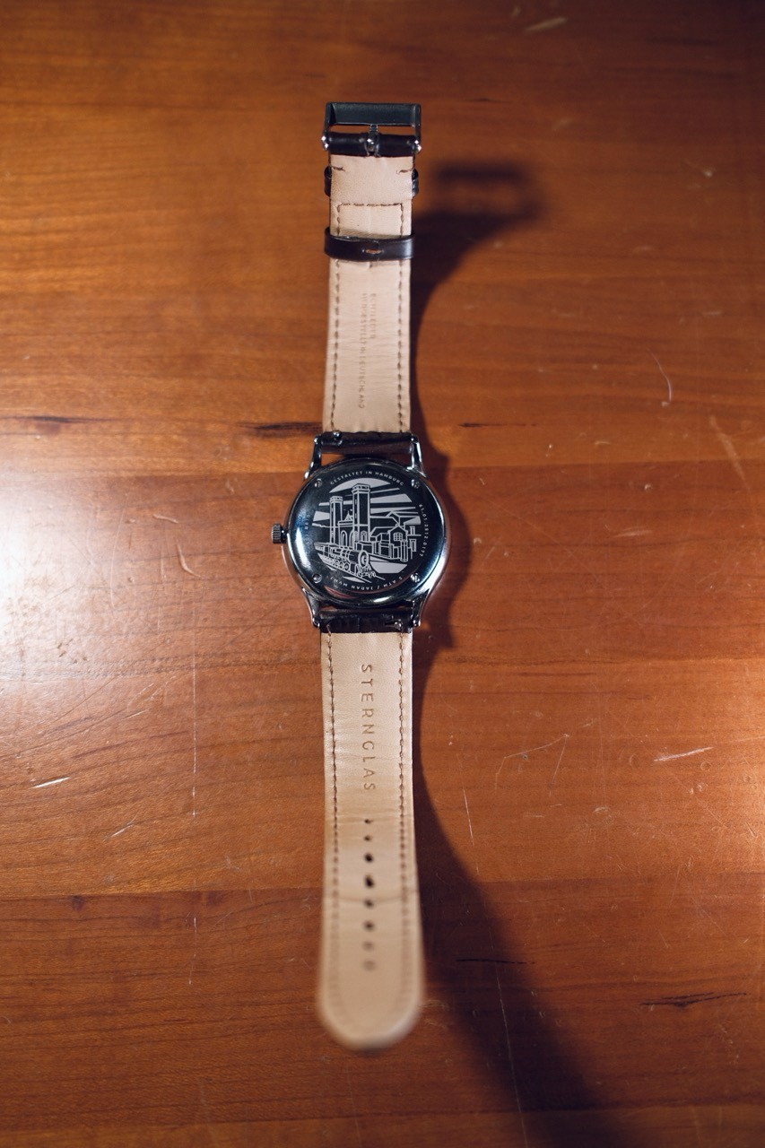 Sternglas Berlin Quartz Watch 38mm with extra Dan Henry strap
