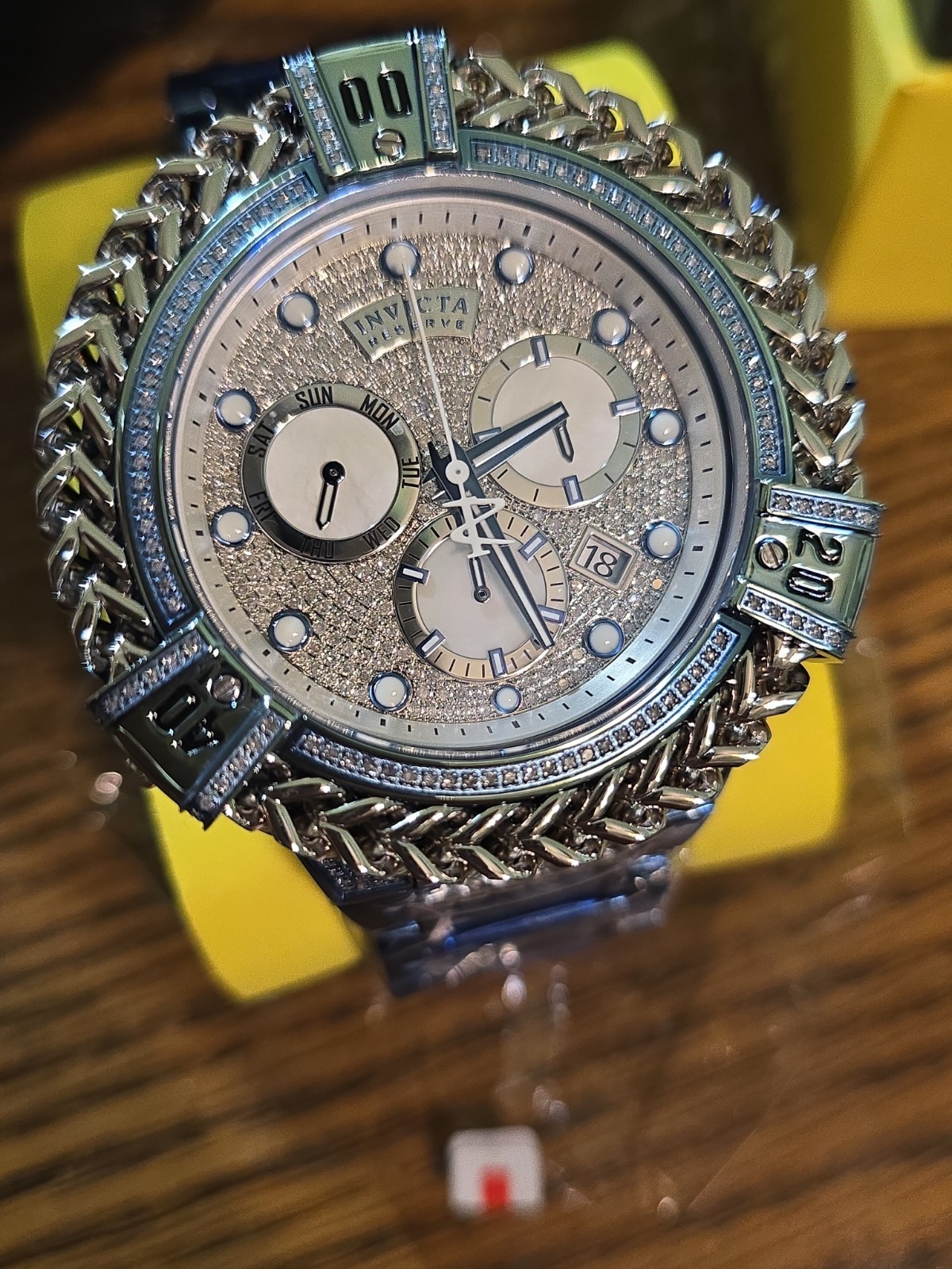 New Invicta Reserve Bolt Hercules 34282 Lim Ed Ice Blue Ronda Z60 539 Gen Diamon