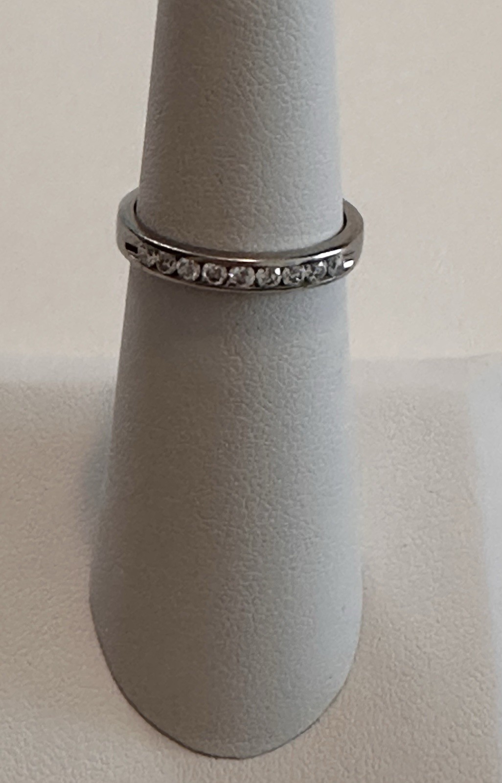 Artcarved Palladium 950 NATURAL .22CT DIAMOND WEDDING BAND RING 2.1G Sz 5