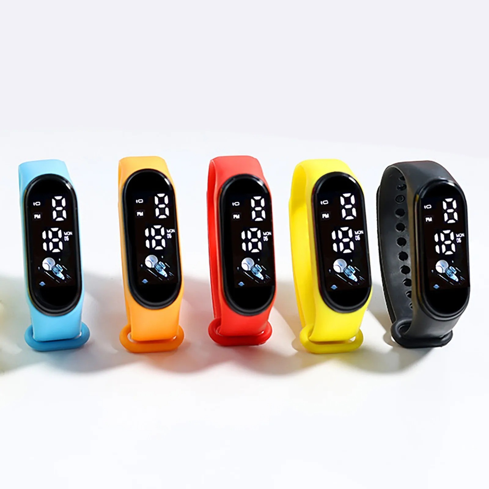 LED Wrist Watch Digital Sport Silicone Strap Kids Teen Girls Boys Children Gift