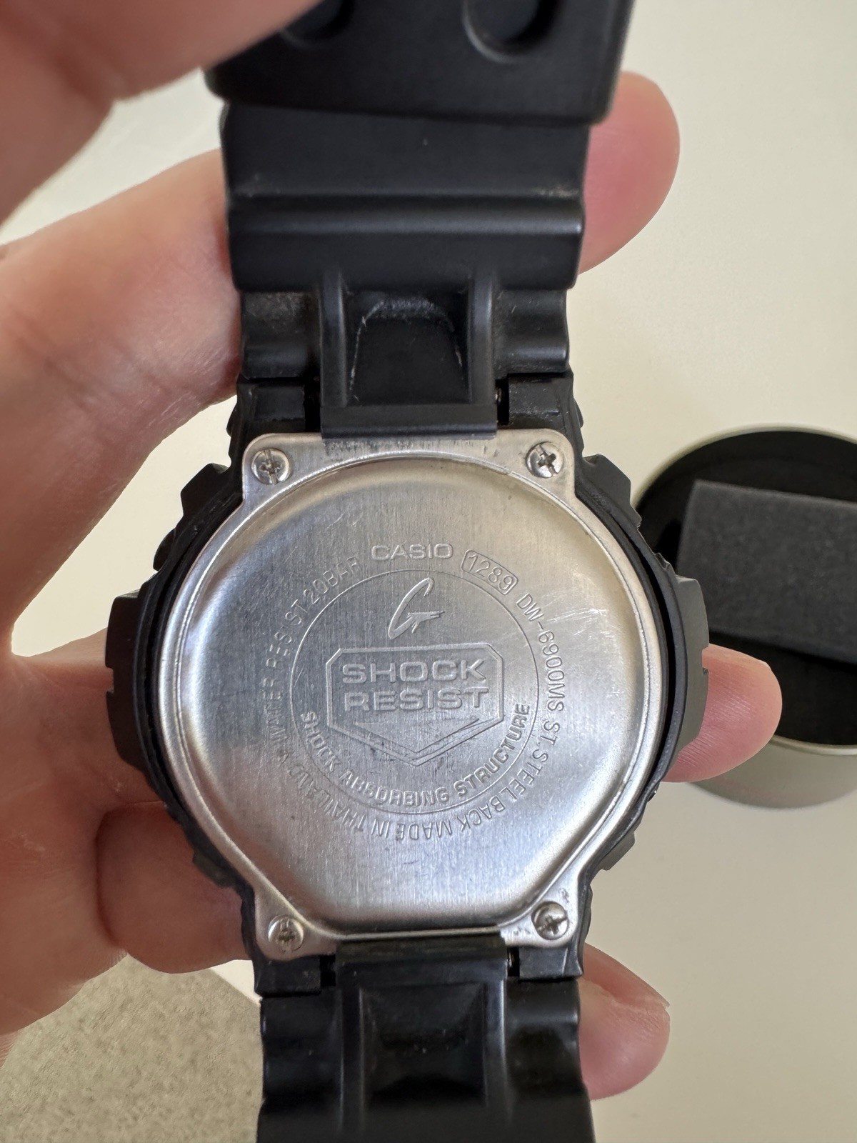 Casio G-SHOCK DW-6900MS Digital Black Resin 200m Alarm Chrono Backlight Box