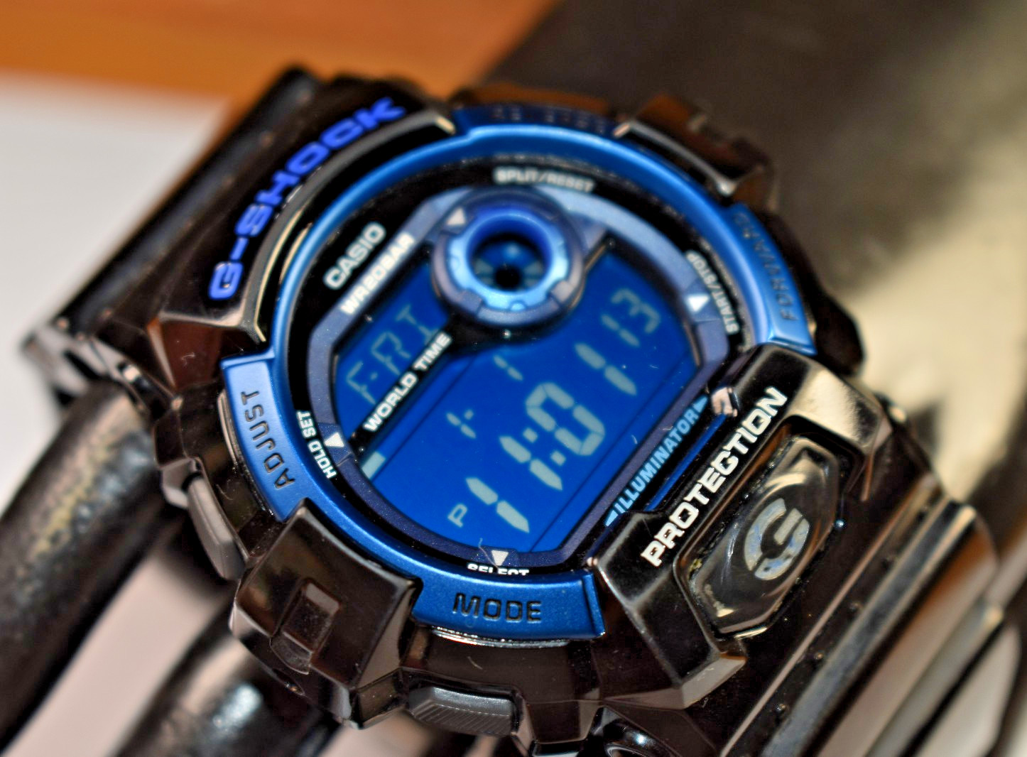 Casio G-Shock G8900A-1 (3285) Digital Men’s Blue Watch NEW BATTERY!