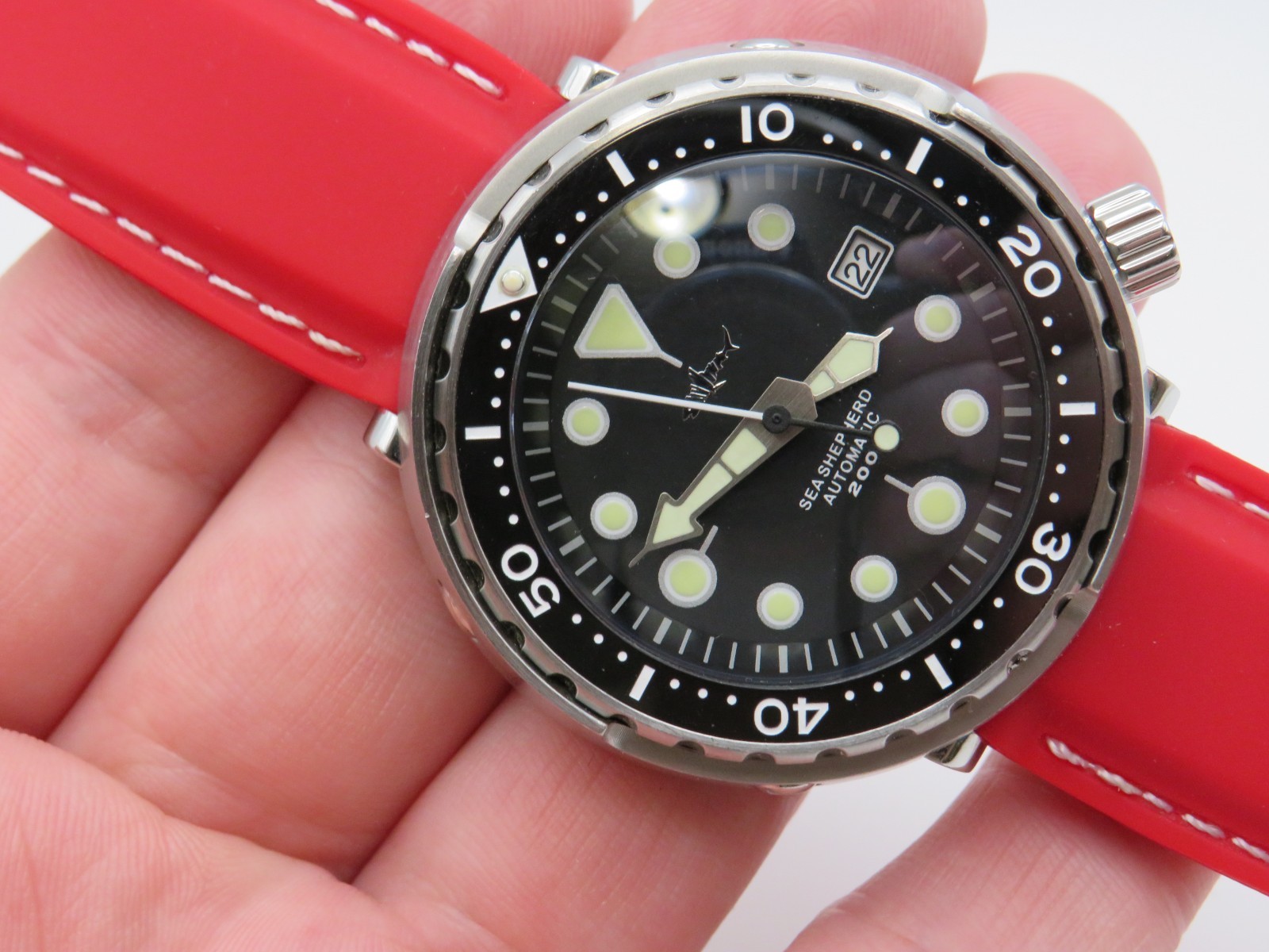 Heimdallr Sharkey Tuna Sea Shepard NH35 Automatic Dive Watch Stainless Steel