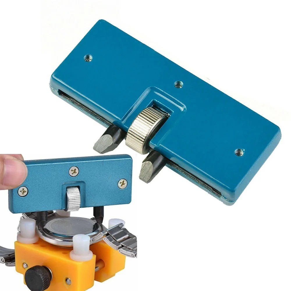 Adjustable Rectangle Watch Case Cover Opener Remover Wrench Repair Kit Tools