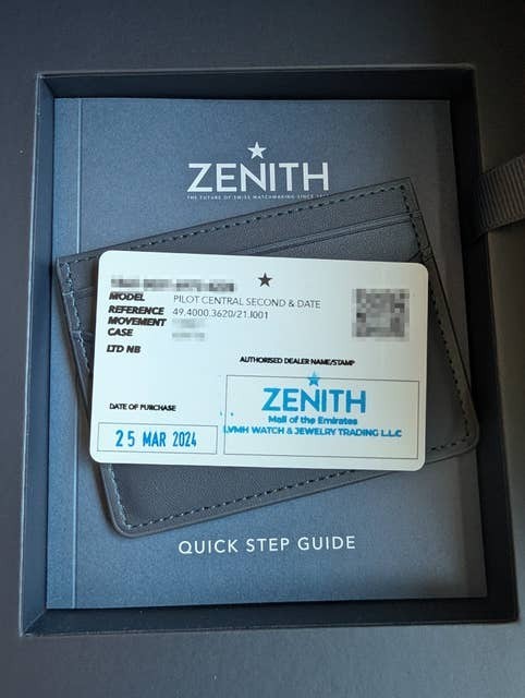 Zenith Pilot Automatic Black Ceramic 40mm 49.4000.3620/21.I001 Full Set