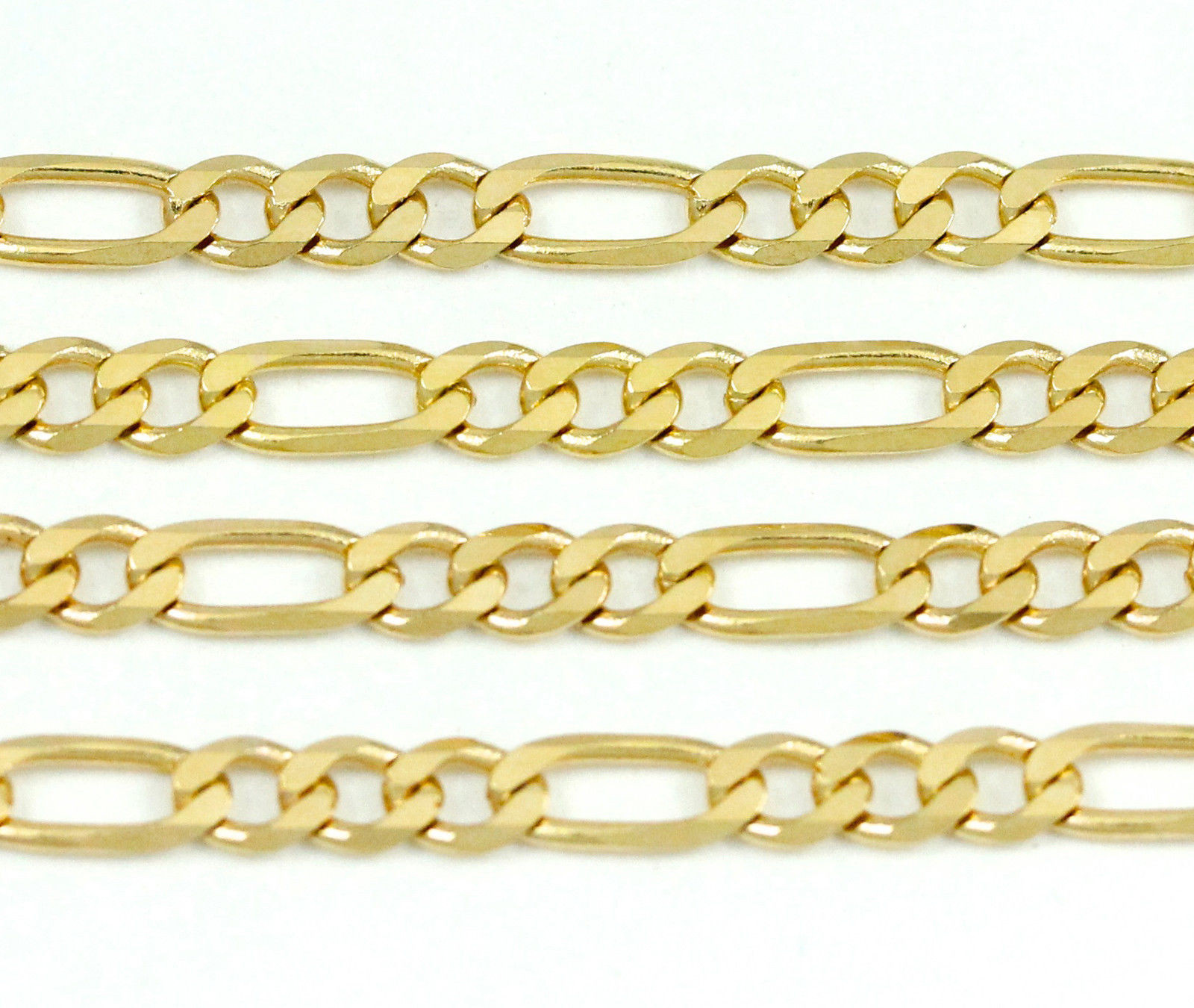 10k Yellow Gold Figaro Chain Necklace 20″(new,6.80g)#2475c