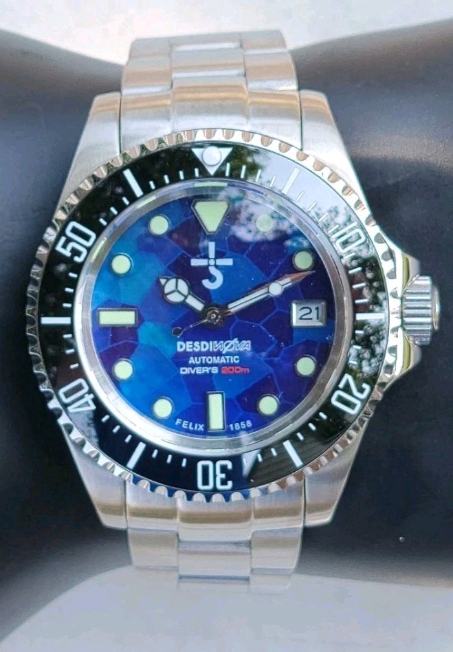 Mod Automatic Divers Watch 44mm SII NH35 With All the Titanium Improvements