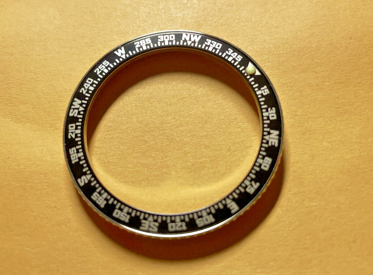 NEW COMPASS INSERT KNURLED Bezel for Vostok Amphibian Komandirskie Watch ENCBX