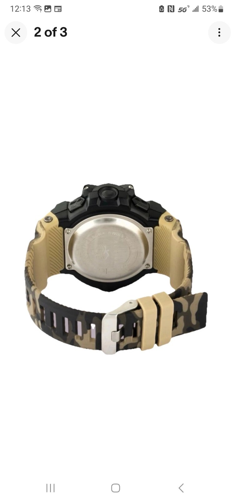 Activa Armour X Invicta Men’s 50mm Camouflage Khaki Digital Watch ACW8050MC-001