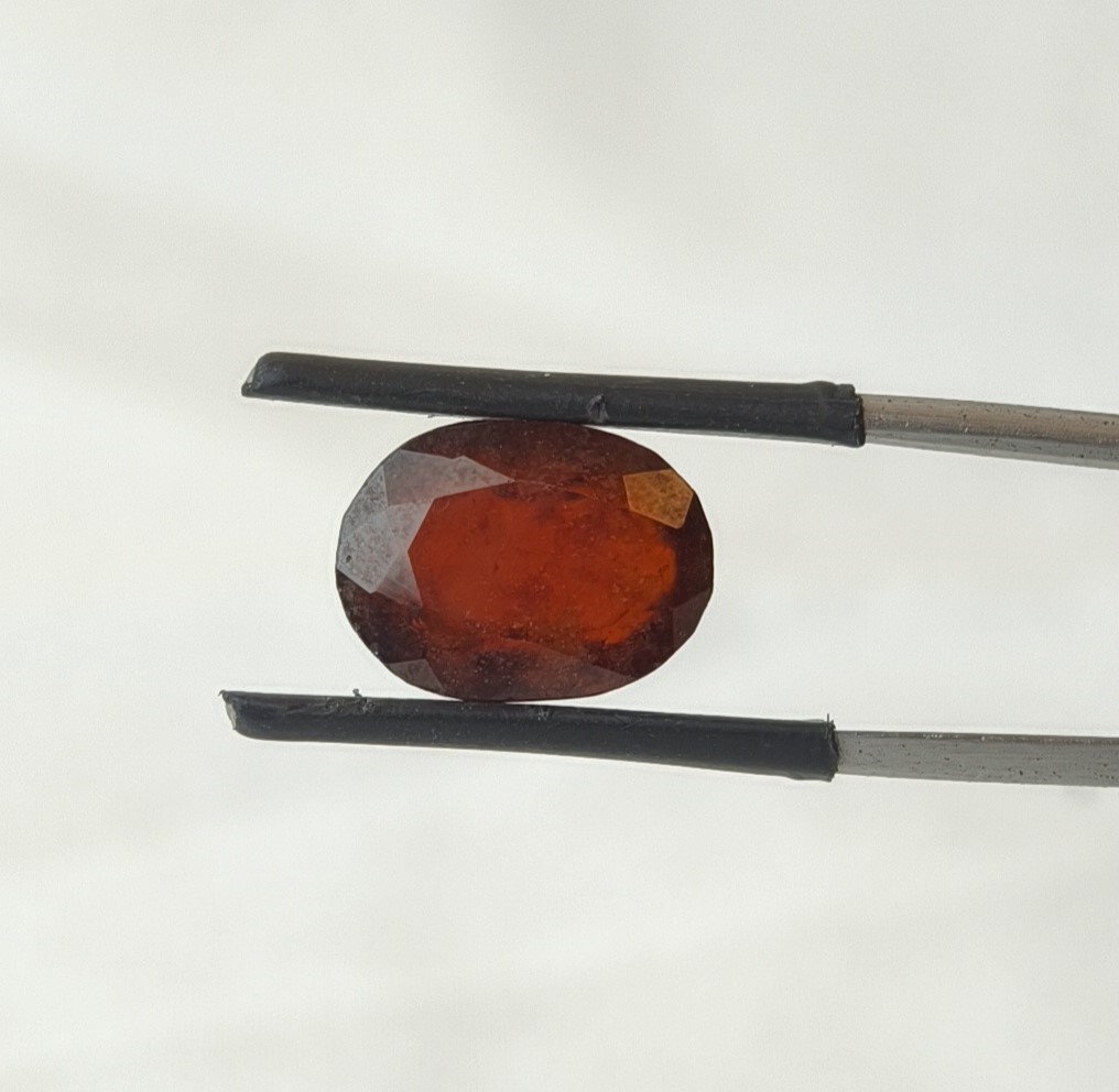 7.18 Ct Natural Gomed Hessonite Garnet Oval Cut Loose Gemstone 12.90×9.67×5.67