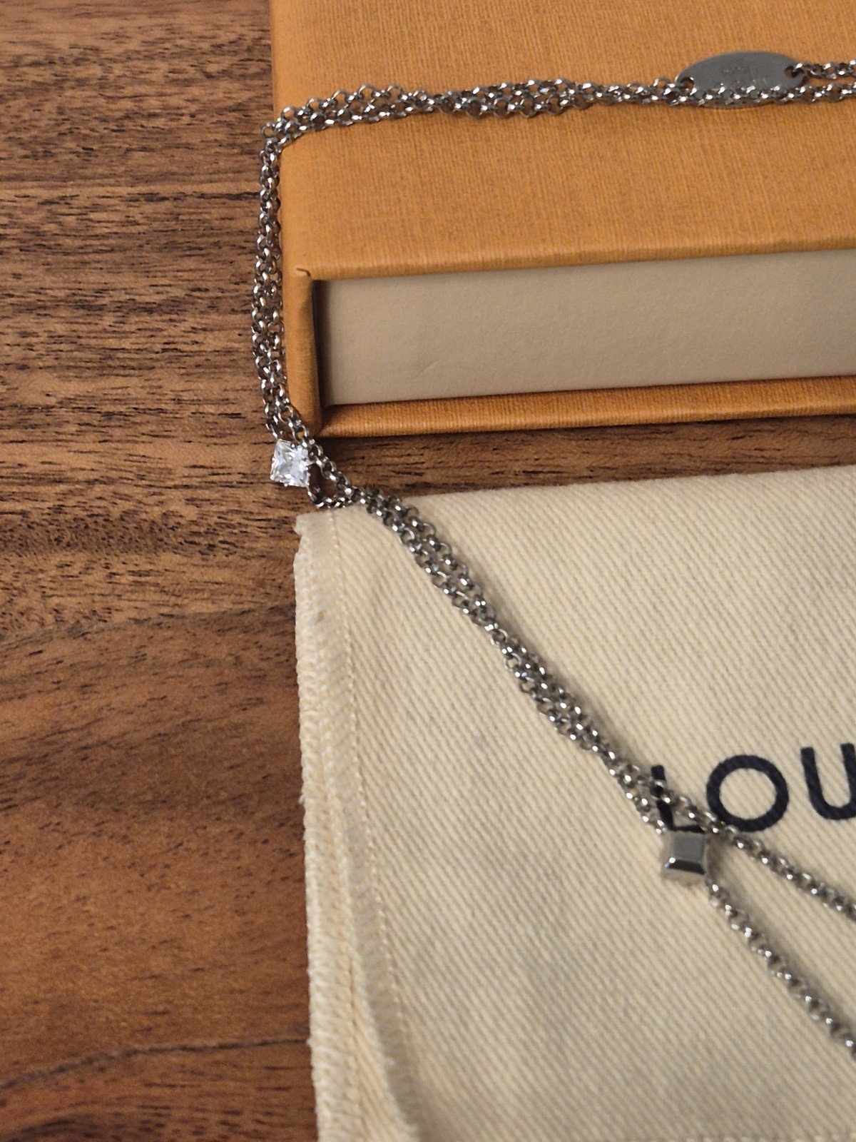LOUIS VUITTON Necklace Lady LV GP Double Chain COA INCLUDED Box/Dustbag INCLUDED