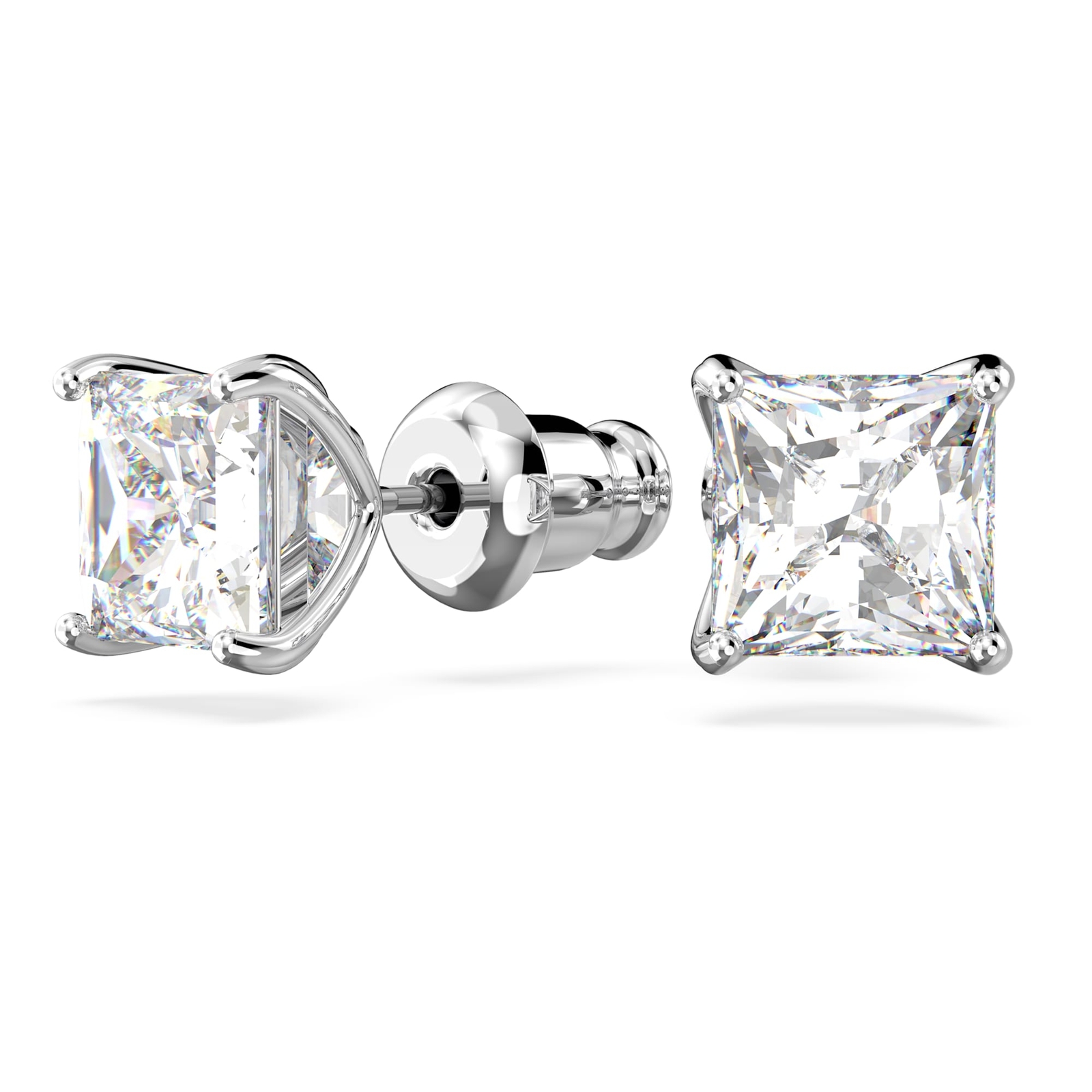 Swarovski Attract Stud White/Rhodium Plated Pierced Earrings 5430365