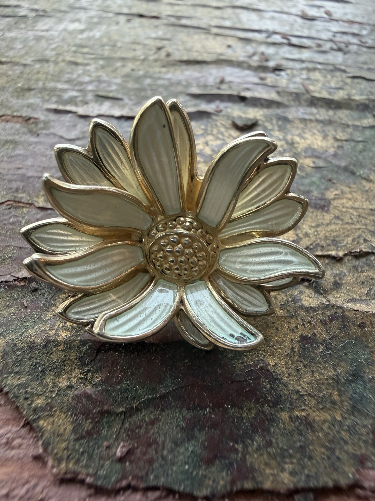 David Andersen Flower Brooch by Sterling Silver Enamel Norway Norwegian 2359