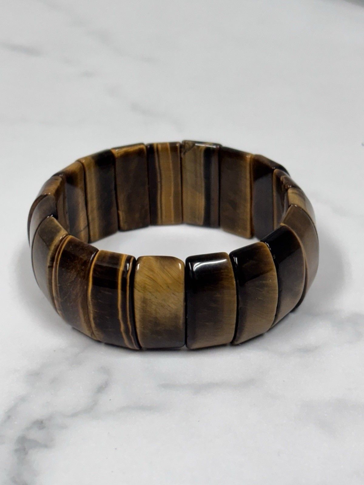Graduated Tigers Eye Necklace W Matching Bracelet