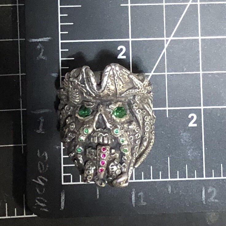 Pirate of the Caribbean Davy Jones Treasure Silver Ring Any Size Quick 3.1 oz