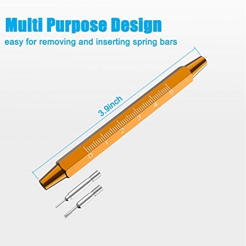 Watch Band Spring Bar Tool 32pcs Stainless Steel Pins Watch Repair Kit with